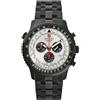 Swiss Alpine Military Orologio da uomo analogico al quarzo 7078.9 in acciaio inossidabile, Nero/Si-sw - 9172sam, Bracciale