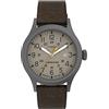Timex Expedition Scout - Orologio da uomo con cinturino in nylon, marrone scuro/canna di fucile/cachi, Timex Orologio Uomo Expedition Scout 40