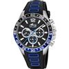 LOTUS Orologio Uomo Analogico in Gomma Nero | Movimento al Quarzo, Cronografo, Vetro Minerale ad Alta Resistenza, Impermeabile 10 ATM 18950/2 Special Prices