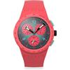 Swatch Orologio Paradiso Kinyko, rosso, Moderno