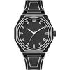 FANMIS Orologio da polso da uomo ispirato all'anime, design minimalista creativo a forma di buco bianco, elegante e resistente, orologio sportivo da uomo, Colore: nero.