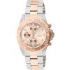 Invicta Pro Diver Orologio da Uomo in acciaio inossidabile con movimento Quarzo - 43mm, Argento/Oro Rosa