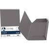 Favini 25 cartelline 3 lembi LUCE 200gr 24,5x34,5cm grafite FAVINI