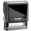 Trodat 4912 P4G - Timbro inchiostrato, 47 x 18 mm, colore: Grigio