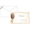 Generico Biglietti di Ringraziamento per Lutto con Buste luttate, 9x14 cm, 100/100 Pezzi, Design Elegante