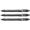 BIC Set di 3 penne gel Gelocity Quick Dry, tracciato: nero