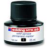 edding MTK 25 Inchiostro di Ricarica, Nero, 25 ml, con Sistema Capillare, Ottimo per Ricaricare in Modo Pulito e senza Complicazioni Quasi Tutti i Marcatori Permanenti edding