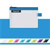 Leitz WOW Busta da Viaggio, Resistente all'Acqua, Trasparente, Adatta per Organizzare Piccoli Oggetti, Formato S (A6), Blu