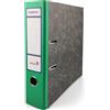 Netuno 1 Raccoglitore a Leva A4 Ekobox Dorso 7,5 cm Colore verde 2 Anelli Cartone Riciclato Marmorizzato Registratori Ecologici per Ufficio scuola Archiviazione Documenti Senza Custodia