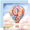Stuff4 Biglietto di auguri 9° compleanno ragazzi e ragazze mongolfiera biglietto