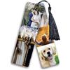 Mr. Gadgets Segnalibro con Nappina Personalizzabile con Foto-Scritta o loghi -15x4cm- (Personalizzato 6 Foto- Fronte e Retro-)