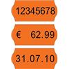 Pool Over 10 ROTOLI ETICHETTE PER PREZZATRICI 26X16 (ARANCIO FLUO)
