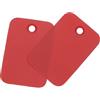 QUARKZMAN Etichette trasporto Plastica Impermeabile con Occhiello Vuoto, Etichette Identificazione Prodotto, Marcatura Valvola, Etichettatura Esterna,2x3cm/0.79x1.18, Pz100, Rosso