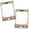 Junapack 2 blocchetti per scrivere con carta a motivi fogli per lettere blocchetti per appunti con righe Natale Inverno calza della Befana regalo degli gnomi per bambini ragazzi ragazze scuola (2 blocchetti A5