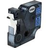 vhbw Cassetta nastro sostituisce Dymo D1, 45016 per etichettatrice 7m x 12 mm nero su blu
