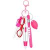 JISADER Set di penne per infermiere Torcia a LED Portatile per bomboniere Forbici pieghevoli Penne per per infermieri per compleanni Ufficio volontari, Rosa