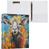 Linnyio Pecore Con Opere D'Arte Fantasiose Appunti a Tre Anelli Con Tasche 3 Raccoglitore Per Insegnante Di Ufficio Scolastico
