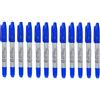 Newell Brands Sharpie Twin Tip Fine e Ultra Fine Confezione da 12 Standard Blu