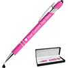 STREADVE Penna Personalizzata con Incisione Logo Nome Penne Personalizzate Penne Personalizzabili Regalo Penna Personalizzabile per Ufficio Laurea Compleanno Donna Uomo Universitari, Rosa