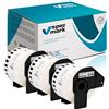 specmark 3 rotoli di etichette singole compatibili con Brother DK-22223 50 mm x 30,48 m per tutte le stampanti di etichette QL QL-570 QL-700 QL-800