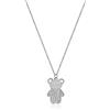 Meissa Collana d'oro per le donne Collana con ciondolo orso carino Collana a catena d'argento Peal Collana estiva Ragazze Gioielli Regalo, Argento