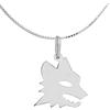 Handmade Collana Uomo Donna Lupo Lupetto Roma Stemma Squadra Argento 925 Fatta a Mano