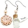 Handmade Orecchini pendenti acciaio mangiami e bevimi Alice inspired - orecchini biscotto