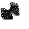 Generic 1 Fiocco in organza nero applique tessuto decorazione fiocchetto già pronto applicazione