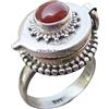 Kanika Jewelry Trove Red Onyx 925 Sterling Silver Ring Gemstone Handmade Jewelry for Women, Box Ring for Gift