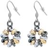 ParticolarModa Orecchini donna pendenti tondi a cerchio nodini intrecciati 6 mm | Vari colori, Leggeri, Gancio in Acciaio inossidabile, Alluminio Anodizzato