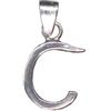 Empress Jewelry Ciondolo in Argento Sterling Lettera C con Marchio di Garanzia Solido 925 PE001441