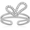 Meissa 925 Argento Sterling Anelli da dito a cuore semplici e minimalisti per donne Anello a cuore unico fatto a mano Anello per la promessa di fidanzamento Misura regolabile