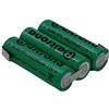 Beltrona RTU3AAZ - Batteria 3 x bacheca di saldatura a Z NiMH, 3,6 V, 2200 mAh