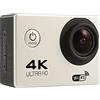 adsfvjndjcvdjcnjzsd Action Camera sportiva wireless WiFi nuova mini smart ad alta definizione esterna impermeabile 4K Sports DV Time Lapse (colore: grigio argento Dimensioni: medio)