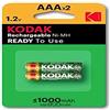 Kodak K3AHR-2 Batterie Ricaricabile Ni-MH AAA RDC-2, BL-2