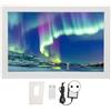Greensen Farmata Digitale LED da 17 Pollici, 1440 X 900p di Cornice Elettronica con Telecomando, Calendario dello Schermo, Orologio, Sveglia (Spina europea)