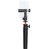 Bewinner Treppiede Professionale per Fotocamera |Testa a Sfera a 360°, Portata Massima 2 Kg, Doppia modalità Supporto/impugnatura - Perfetto per Vlogging e Fotografia di Viaggio