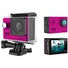 DIGNIFE Action Camera, Camera Azione 4K WiFi da 2,0 pollici Mini 1 2MP. Outdoor go Impermeabile Pro 170D Casco Bicycle Photo Video Recording 4K Sport Cam DV(Pink)