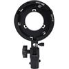 Gonetre Adapter Adapter Alluminio Camera Flash Flash Stackt Porta Luce Softbox Beauty Dishflector Mount Ombrello Accessori per Illuminazione di Fotografia Black
