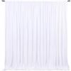 NJIEzhao Soft Silky Wrinkle-Resistant Backdrop Curtains Party Decor Drapes for Special Occasions Tende di Sfondo(2x3.0M)