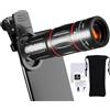 Générique Obiettivo zoom per telefono, obiettivo per fotocamera del telefono cellulare, obiettivo zoom per telefono cellulare 28x per fotografia, accessori per fotocamera del telefono cellulare, obiettivo