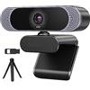 DIGNIFE Webcam, Webcam Webcam 1080P HD con microfono Web Camera con correzione automatica della luce and Play Webcam USB for la registrazione di videochiamate,Telecamera Del Computer