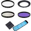 AFGRAPHIC Set di filtri per fotocamera 3 in 1 filtro UV CPL FLD con anello adattatore sacchetto filtro per fotocamera Canon PowerShot SX410 IS, SX500 IS, SX510 HS