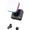 Qusinfc Portatile 2000mAh LED Video Luce 2500K-9000K Dimmable Cold Shoe Mount per DSLR Videocamera Vlog Luminosità Regolabile Luce Della Macchina Fotografica