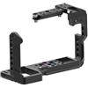 ZHFGJKSO Gabbia for fotocamera con manico in legno compatibile con Sony FX3 FX30, telaio in lega di alluminio(FX3 FX30 Cage 1)