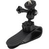 Annadue Supporto per Parasole per Auto per, Supporto Video VLOG per Parasole per Auto con Rotazione a 360 Gradi Clip Rapida per X3 X2 X R per 11 10 9 8 7 6 5 Nero