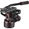 Manfrotto Nitrotech MVH608AHUS - Testa video fluida per fotocamere DSLR, mirrorless, video e cinema, sistema di contrappeso continuo da 0 a 8 kg, sistema di trascinamento continuo variabile del fluido
