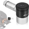 Astromania Oculare telescopio Plossl con reticolo illuminato da 12,5 mm, messa a fuoco regolabile per immagine e reticolo e illuminazione LED regolabile