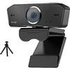 AUBEST Webcam, Webcam USB HD Webcam Microfono integrato Smart 1920 X 1080P 30fps Web Cam Camera for computer portatili desktop Gioco for PC for conferenze