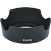 vhbw Paraluce compatibile con Canon EF-S 18-55mm IS STM 58 mm obiettivo nero, plastica, tulipano, 8,3 cm